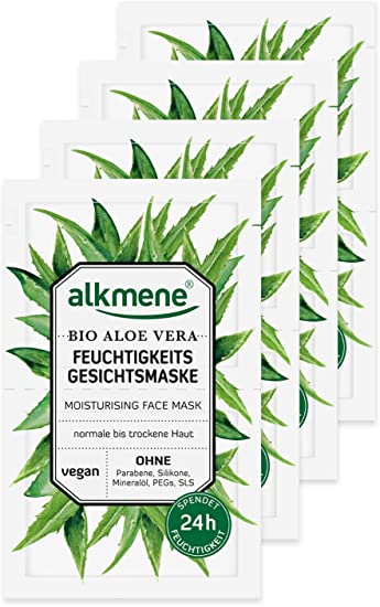 Alkmene - Maschera idratante per viso con aloe vera biologica per