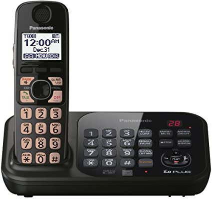 Panasonic KX-TG4741B DECT 6.0 Cordless Phone with