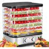 COOCHEER Essiccatori per Alimenti, Temperatura Regolabile da 35-70