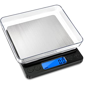 Bilancia da cucina digitale, ricarica USB, 3 kg/0,1 g, mini